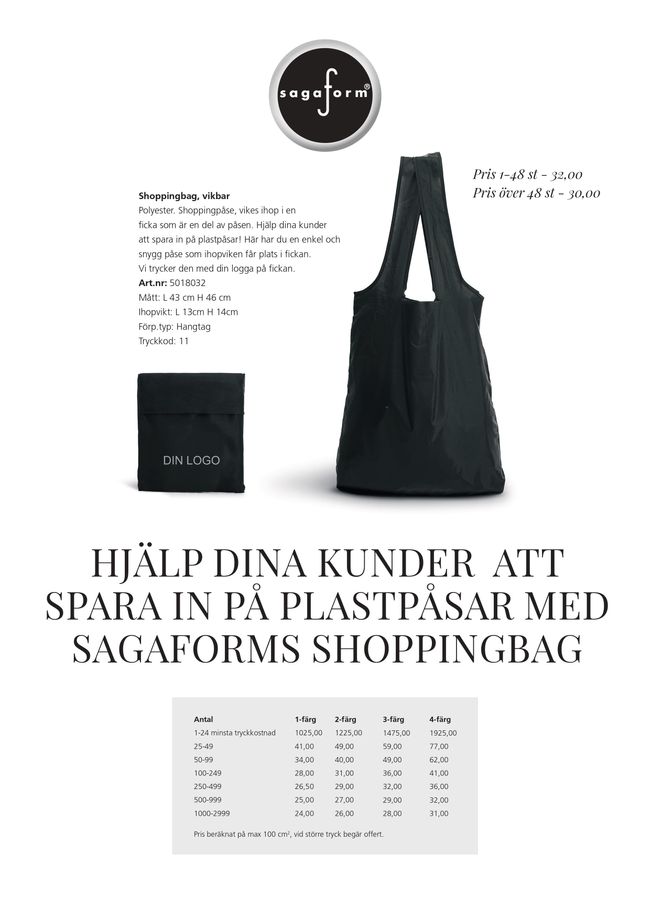 Sagaform shoppingbag